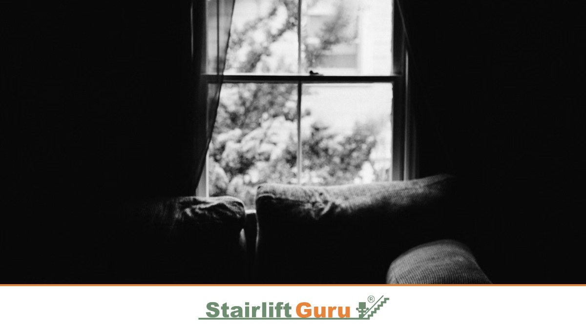 Older person relaxing at home