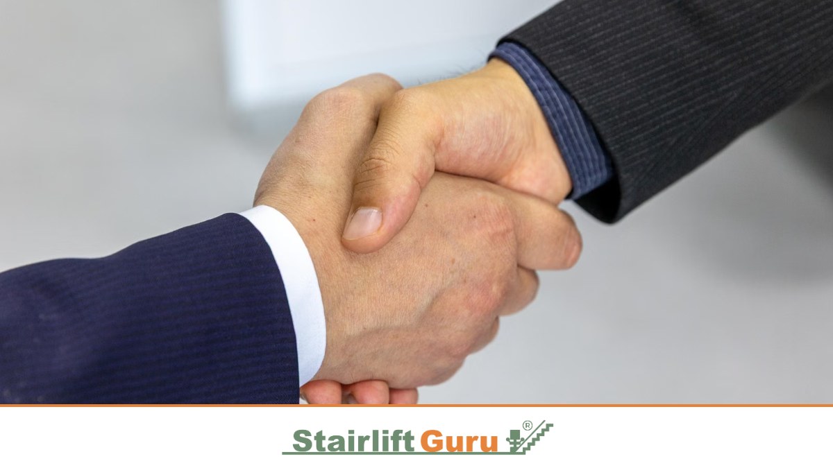 Business meeting handshake