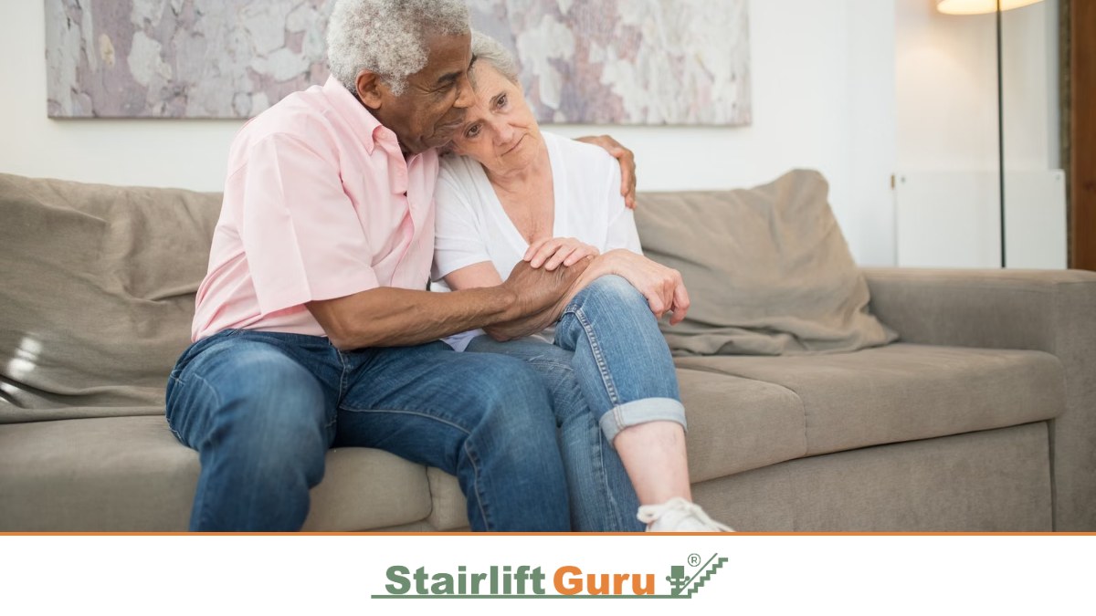 Older couple at home