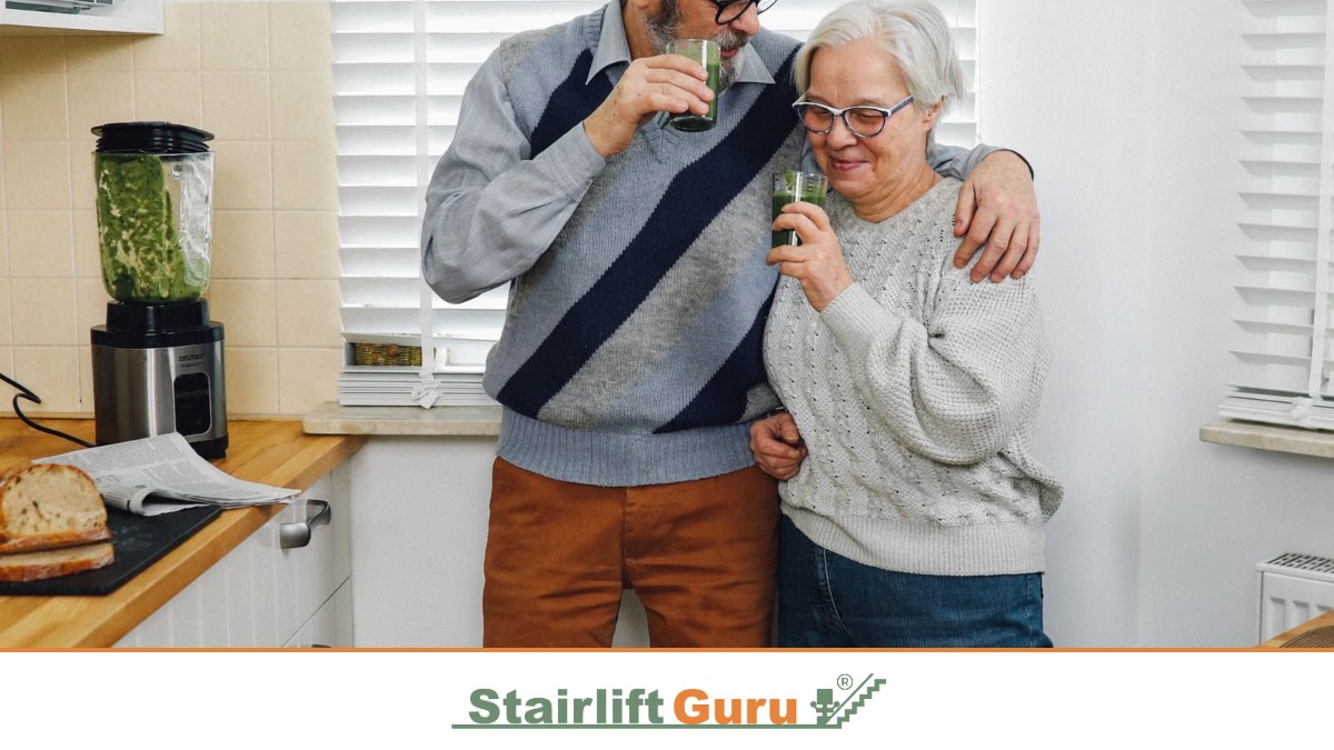 Older couple at home