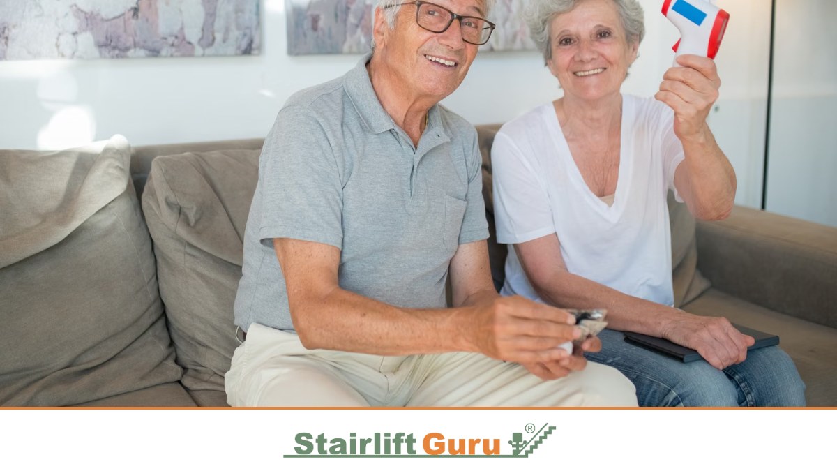 Older couple at home