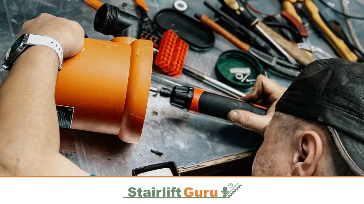 Stairlift Guru technician featured image 2 Technician with tools at work