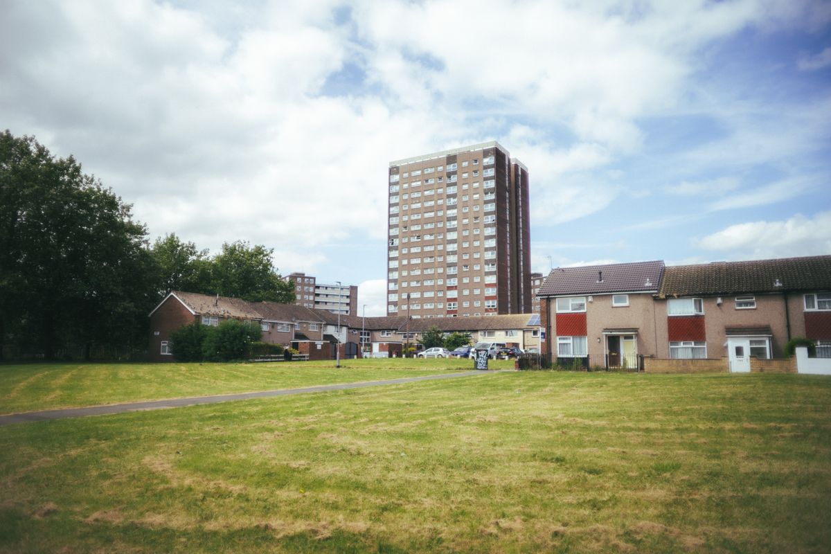 A council housing estate A council housing estate