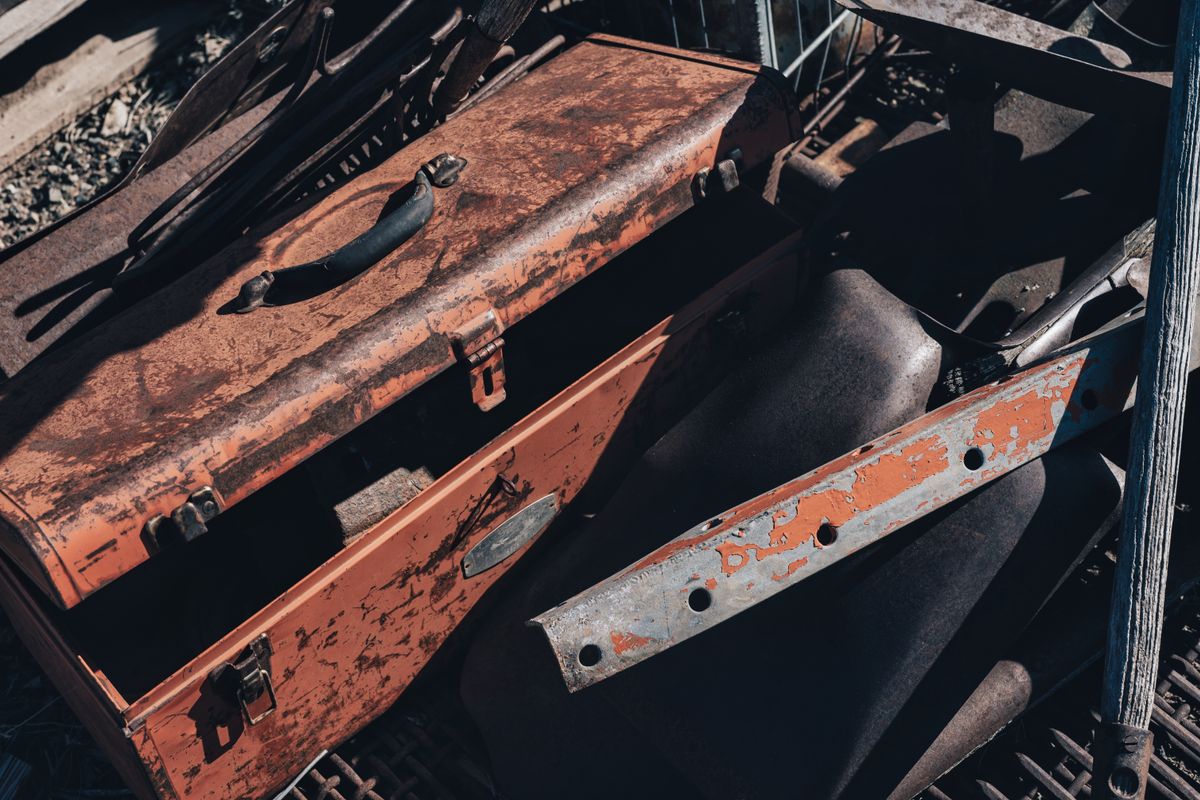An old toolbox An old toolbox