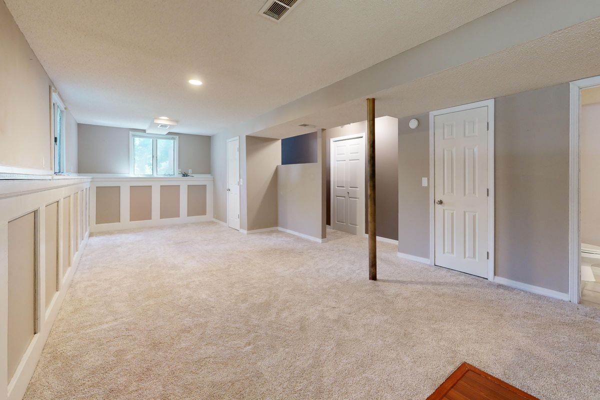 A newly renovated empty room
