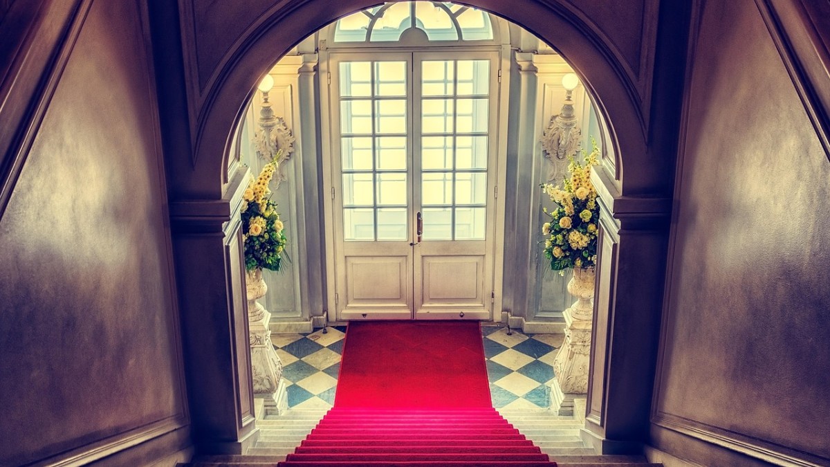 A staircase in a residential home, illustrating home adaptation and stairlift decisions